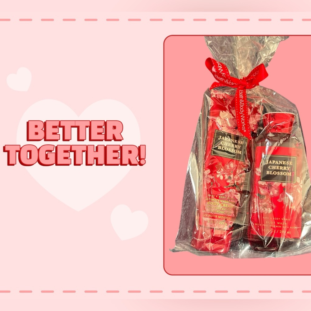 Bath And Body Works Japanese Cherry Blossom Gift Set.